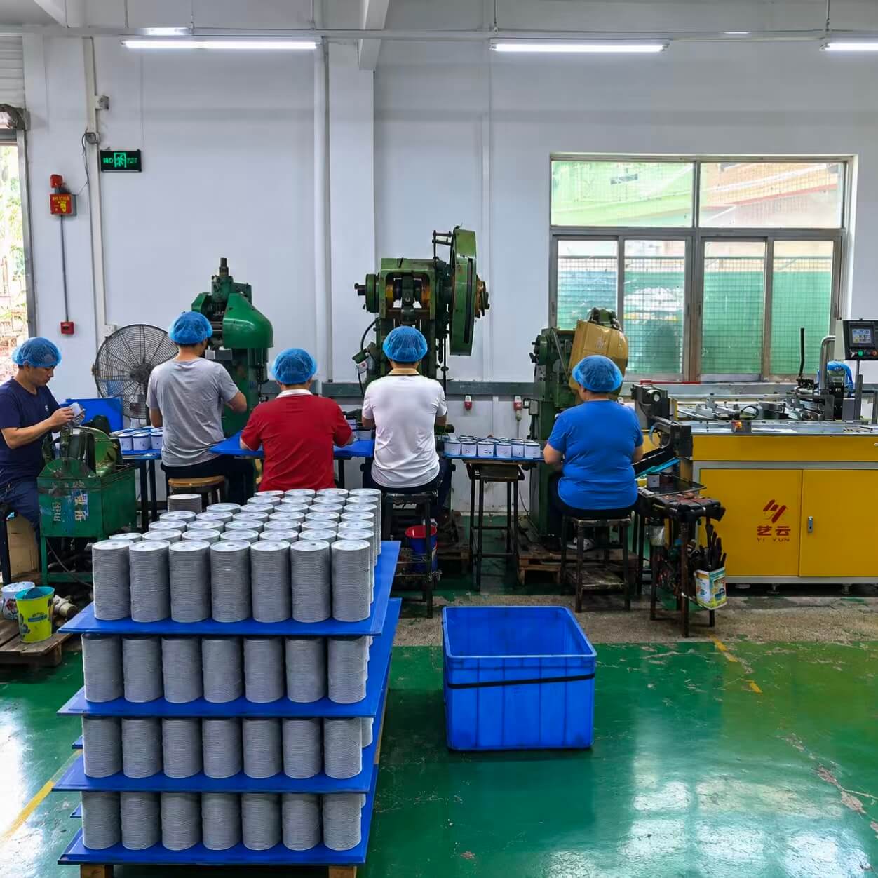 Cheerpack production line for round metal chocolate tins